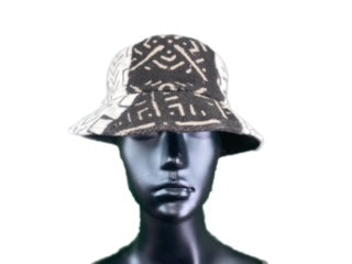 CHAPEAU BOB EN TISSU BOGOLAN TRICOLORE
