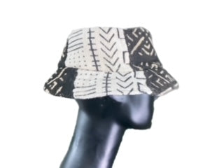 CHAPEAU BOB EN TISSU BOGOLAN TRICOLORE